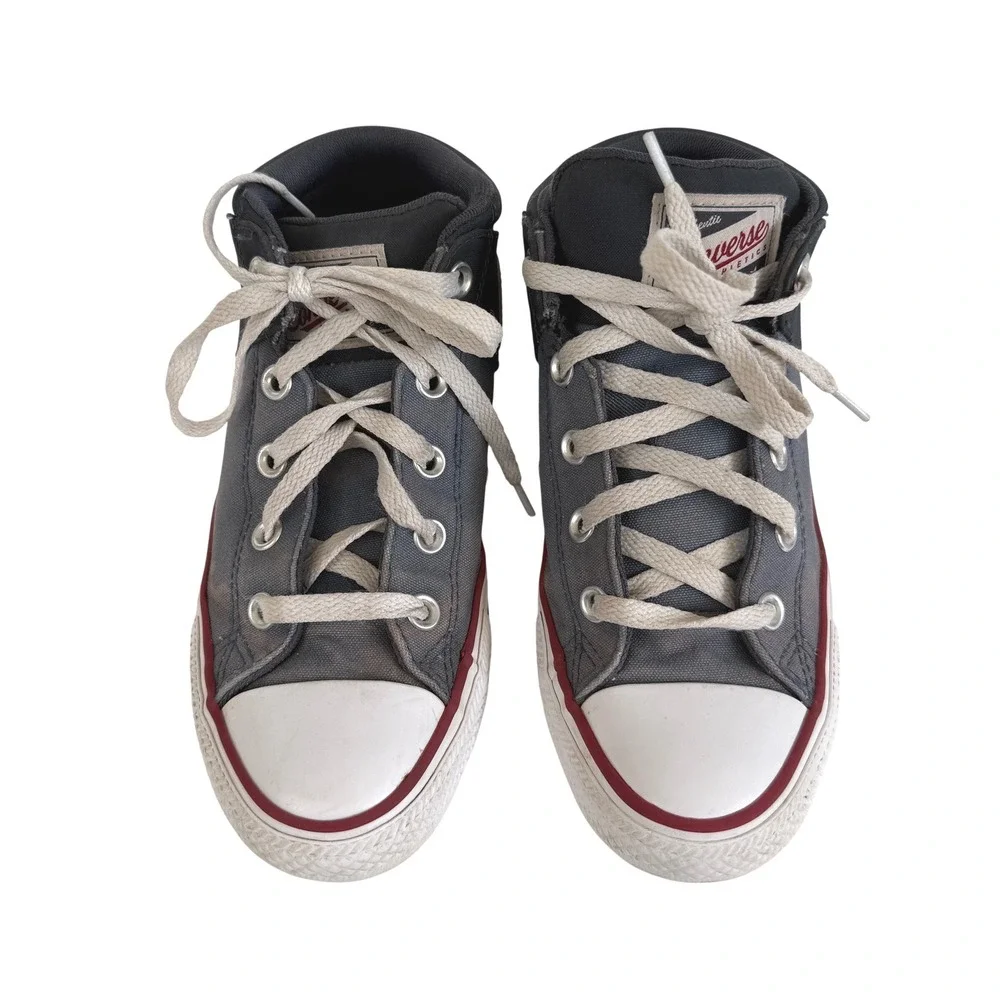 Converse Chuck Taylor All Star High Street Mid Top Blue Kids Sneakers Size 5